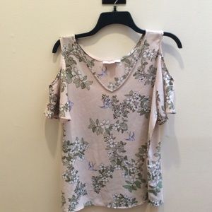 Floral off shoulder blouse